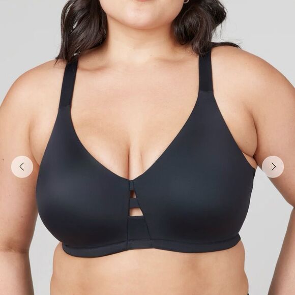 SPANX Women's Wireless Minimizer Bra 38DD Black Adjustable Straps - Picture 1 of 9